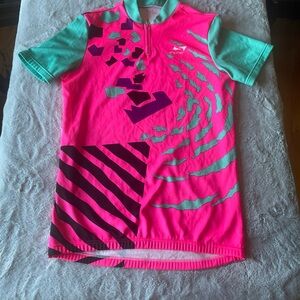 S-Line vintage cycling jersey hot pink graphic design size M/L